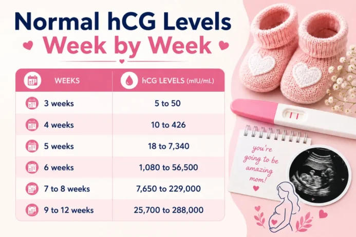 Normal hCG Levels Week by Week